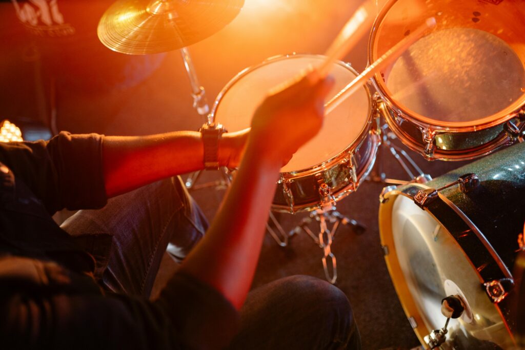 Schlagzeug live spielen